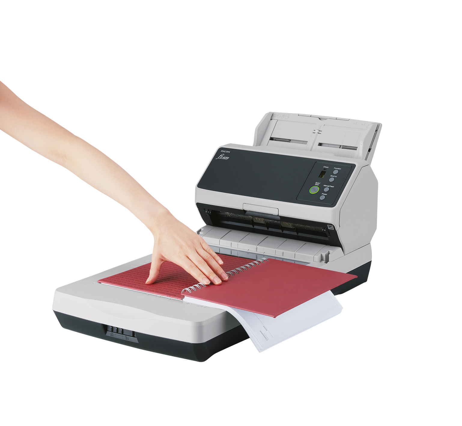 Ricoh fi-8250 ADF-/handmatige invoer scanner 600 x 600 DPI A4 Zwart, Grijs - Afbeelding 4