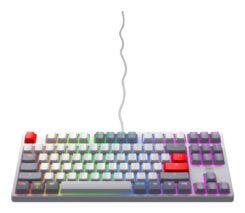 CHERRY K4V2 TKL toetsenbord Gamen USB QWERTY Amerikaans Engels Grijs, Licht Grijs, Rood - Afbeelding 3