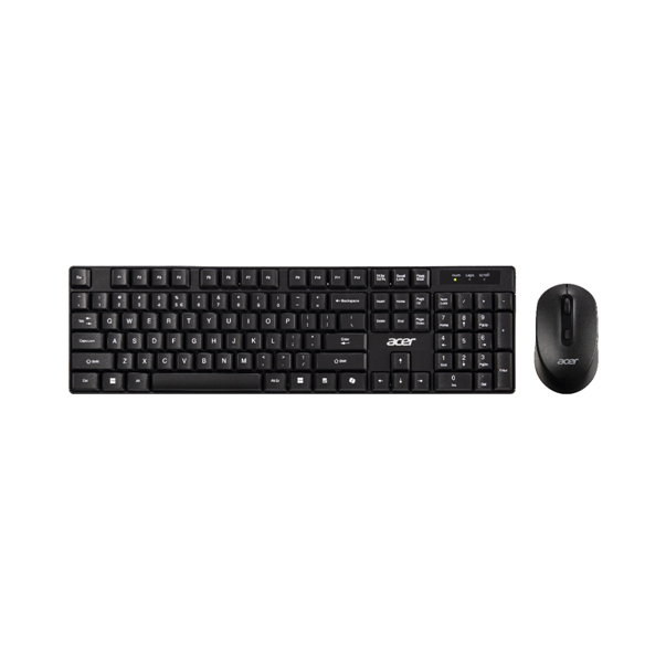 Acer GP.ACC11.03M toetsenbord Inclusief muis Thuis/Werk RF Draadloos Zwart, Grijs