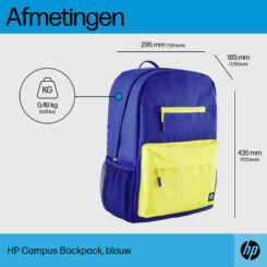 HP Campus Backpack, blauw - Afbeelding 5