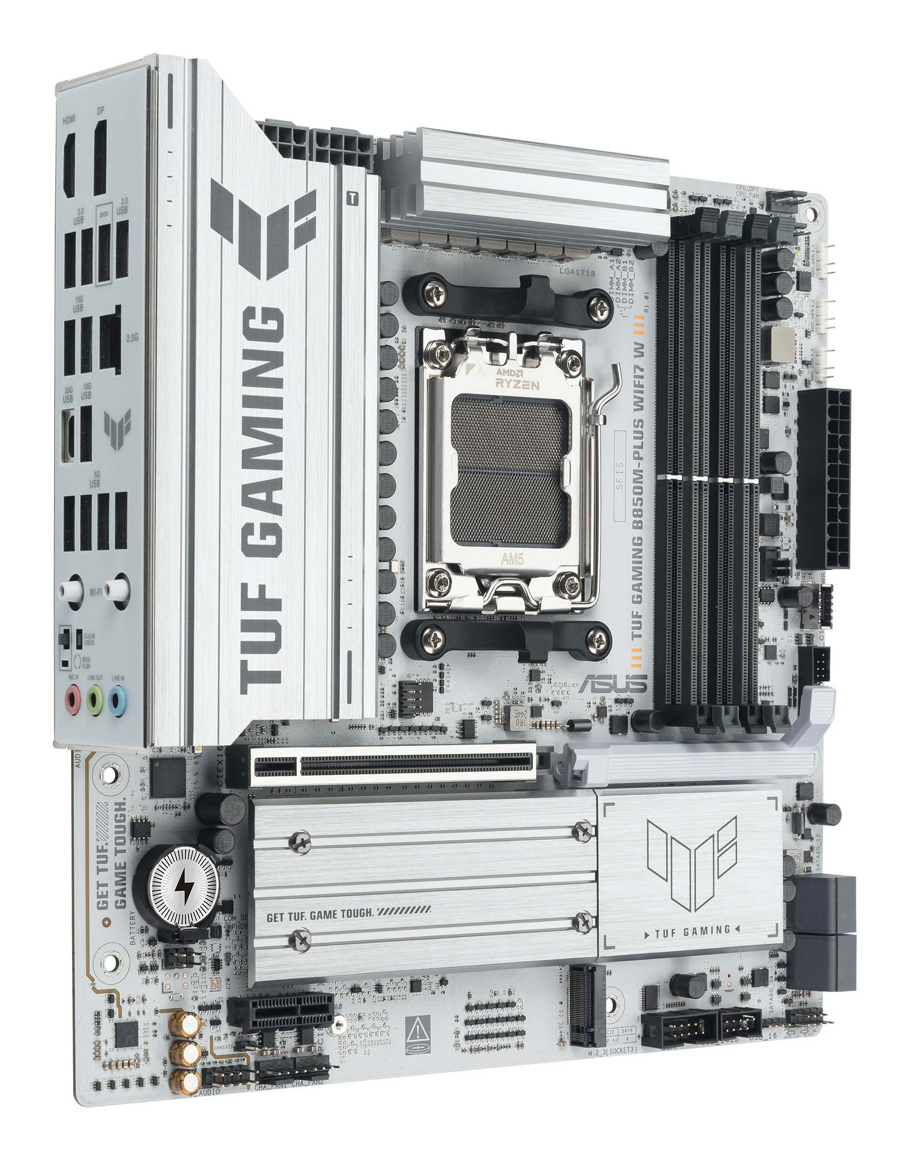 ASUS TUF GAMING B850M-PLUS WIFI7 W AMD B850 Socket AM5 micro ATX - Afbeelding 4
