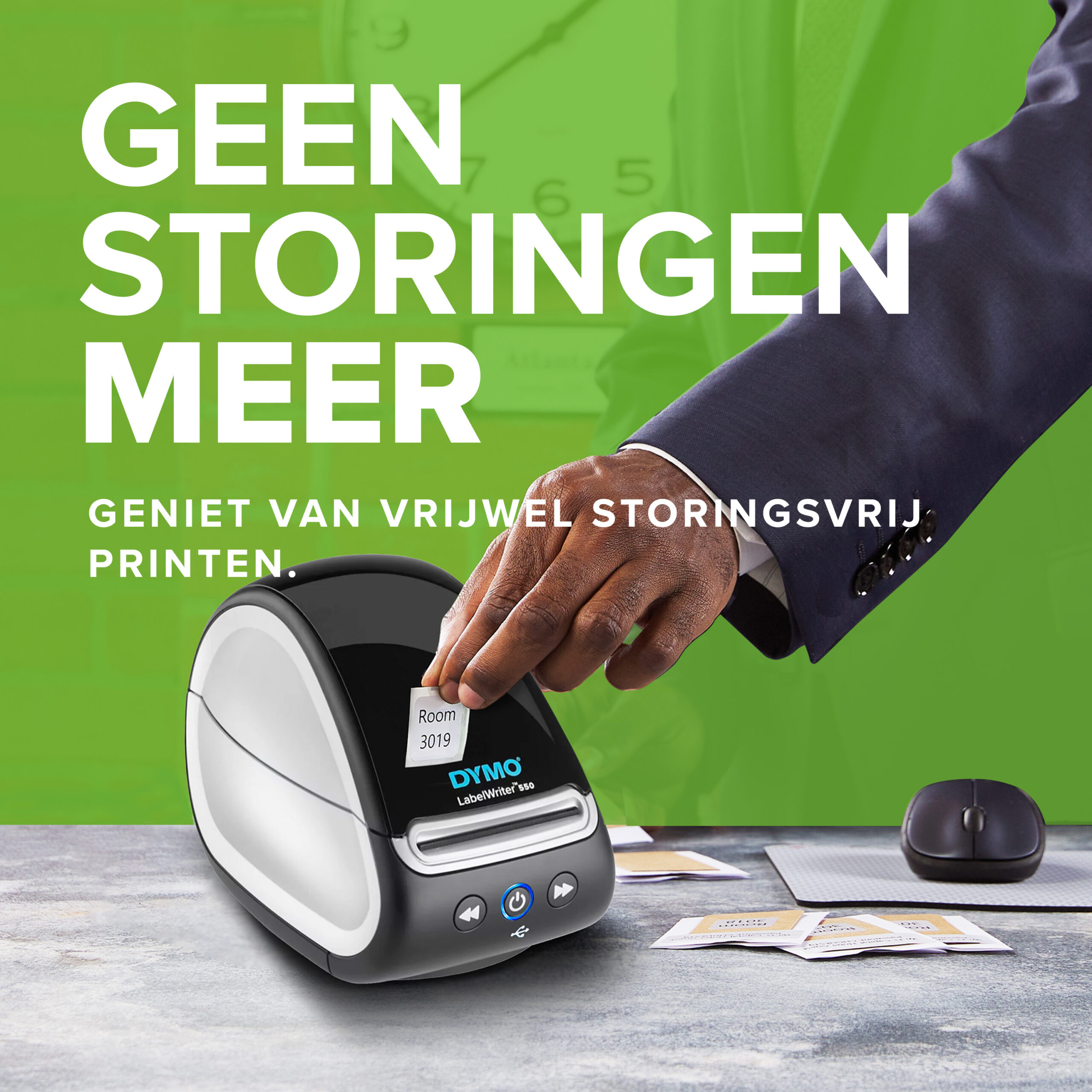 DYMO LabelWriter 550 Labelprinter | Labelmaker met direct thermisch printen | Automatische labelherkenning | Drukt adreslabels, verzendlabels, barcodelabels af en meer | Tweepolige EU-stekker - Afbeelding 5