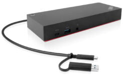Lenovo 40AF0135EU laptop dock & poortreplicator Bedraad Zwart
