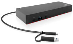 Lenovo 40AF0135EU laptop dock & poortreplicator Bedraad Zwart - Afbeelding 2