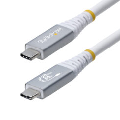 StarTech.com 3m USB4 Kabel, 20Gbps, USB-IF Gecertificeerde USB-C Kabel, 60W PD, 4K 120Hz DP 2.1, TPE Mantel, USB Type-C Kabel, Wit