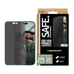 PanzerGlass SAFE. by ® 2-Way Privacy Screen Protector iPhone 16 Pro | Ultra-Wide Fit Doorzichtige schermbeschermer Apple 1 stuk(s) - Afbeelding 3