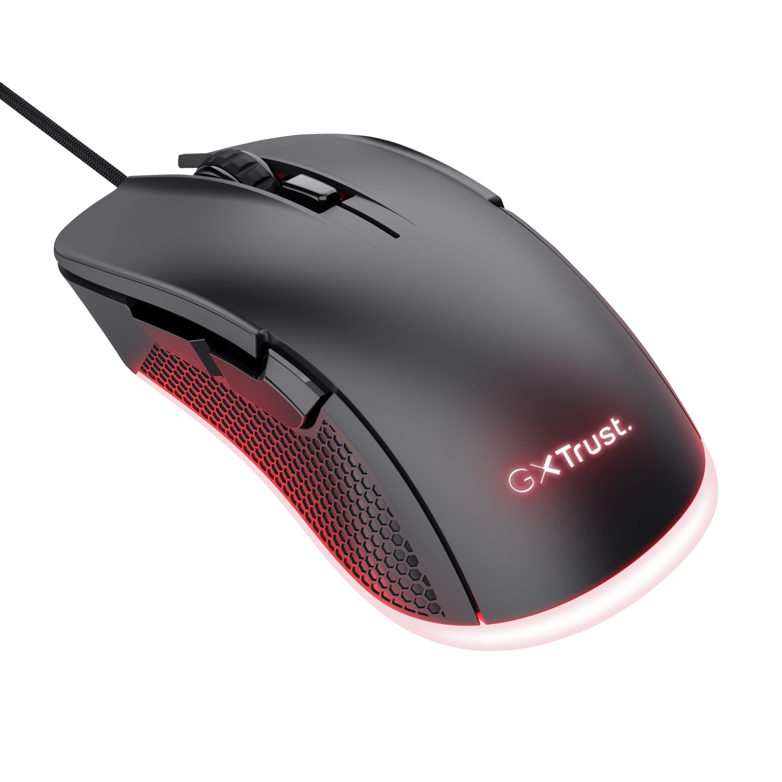 Trust GXT 922 YBAR Gaming Muis - Bedrade gamingmuis – 6 programmeerbare knoppen – 7200 DPI – Zwart - Afbeelding 3
