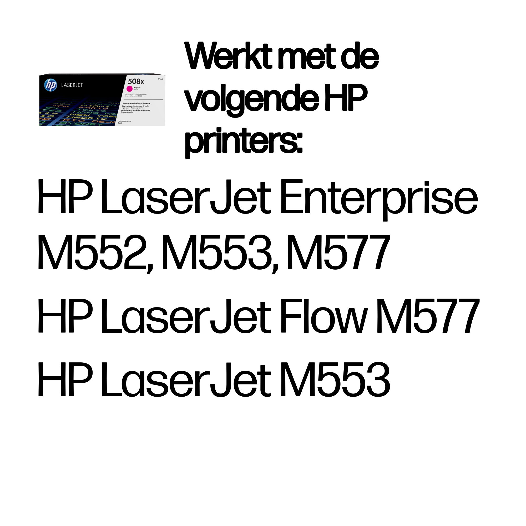 HP 508X originele high-capacity magenta LaserJet tonercartridge - Afbeelding 3