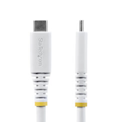 StarTech.com 2m USB4 Kabel, 20Gbps, USB-IF Gecertificeerde USB-C Kabel, 240W PD EPR, 4K 120Hz DP 2.1, TPE Mantel, USB Type-C Kabel, Wit - Afbeelding 3