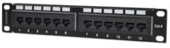 Intellinet Patchpaneel, Cat6, 10", UTP, 1U, 12-poorts, zwart - Afbeelding 2