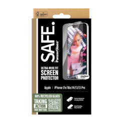 PanzerGlass SAFE. by ® Screen Protector iPhone 17e | 16e | 14 | 13 | 13 Pro | Ultra-Wide Fit w. EasyAligner Doorzichtige schermbeschermer Apple 1 stuk(s) - Afbeelding 4