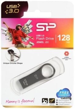 Silicon Power J80 Jewel USB Pendrive 128GB USB 3.2 Titanium - Afbeelding 4