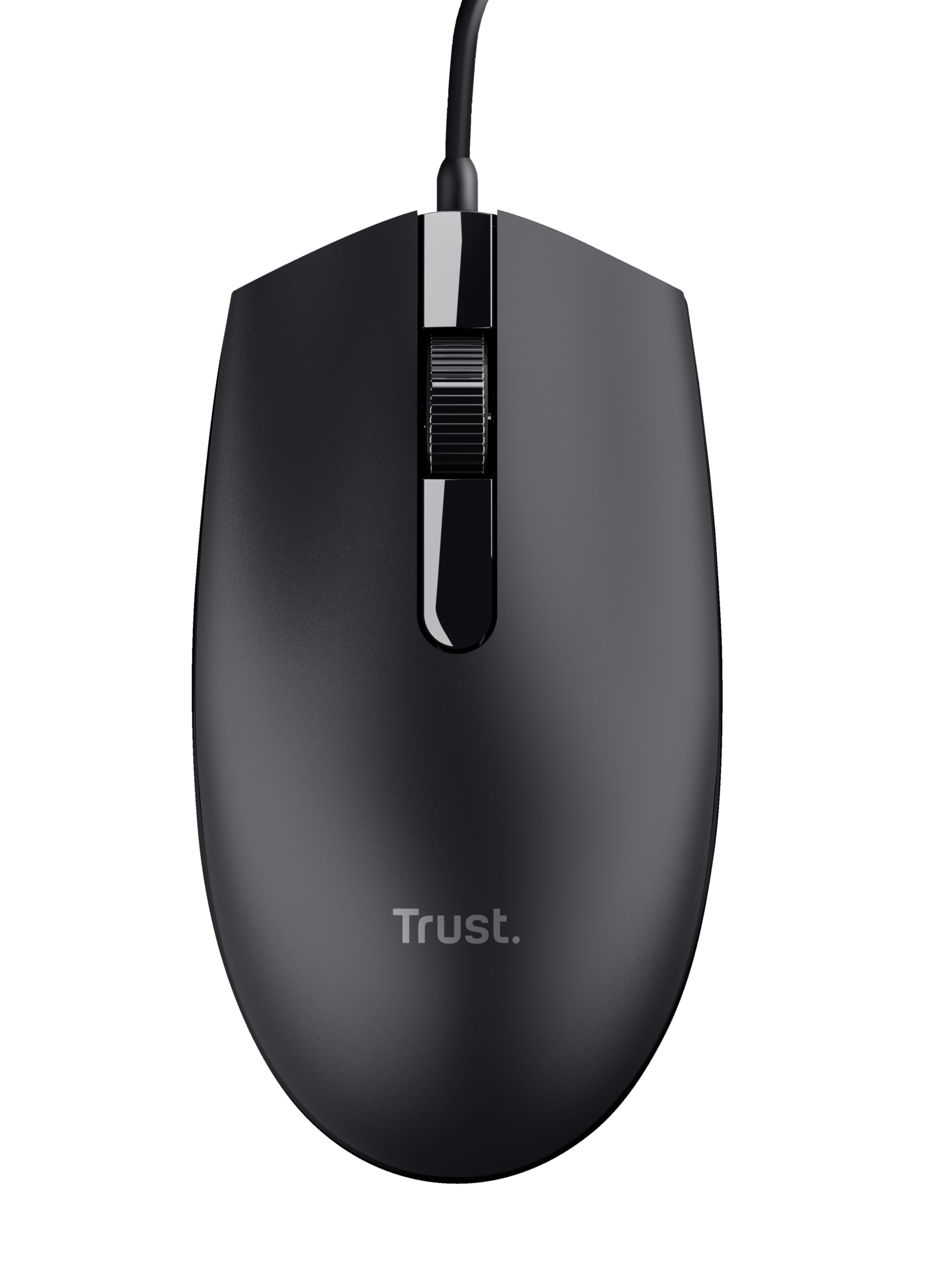 Trust Basi Bedrade Muis - Ambidextere muis – 3 knoppen – 1200 DPI – Zwart - Afbeelding 3
