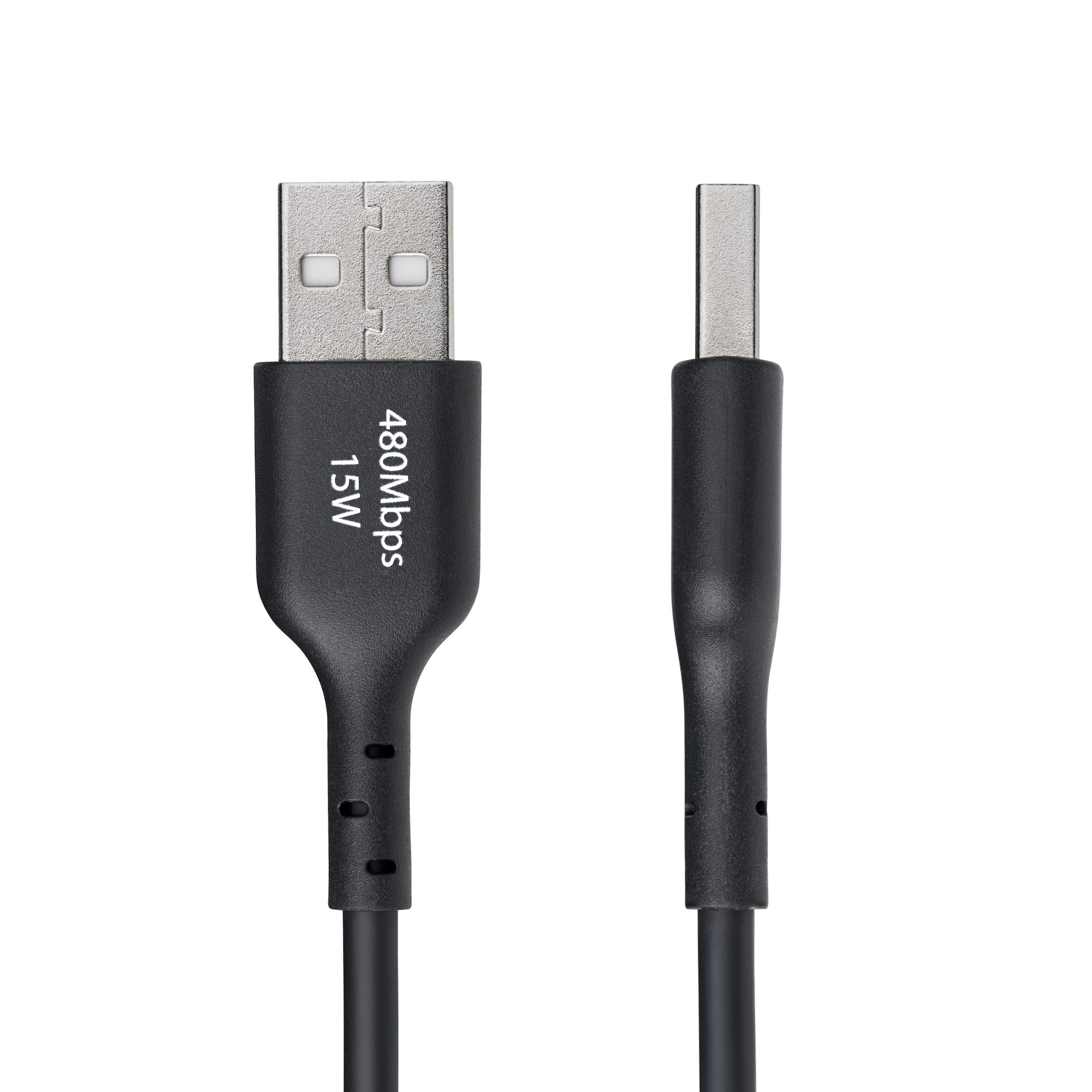 StarTech.com 15cm USB-A naar USB-C Laadkabel, USB-A naar USB Type-C Oplaadkabel, Opladen & Synchroniseren, Fast Charge 3A, USB 2.0 Datakabel, TPE Mantel, Zwart - Afbeelding 3