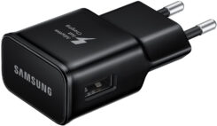 EP-TA20EBECGWW Samsung Adaptive Fast Charging Travel Charger incl. USB-C Cable 15W Black Bulk - Afbeelding 2