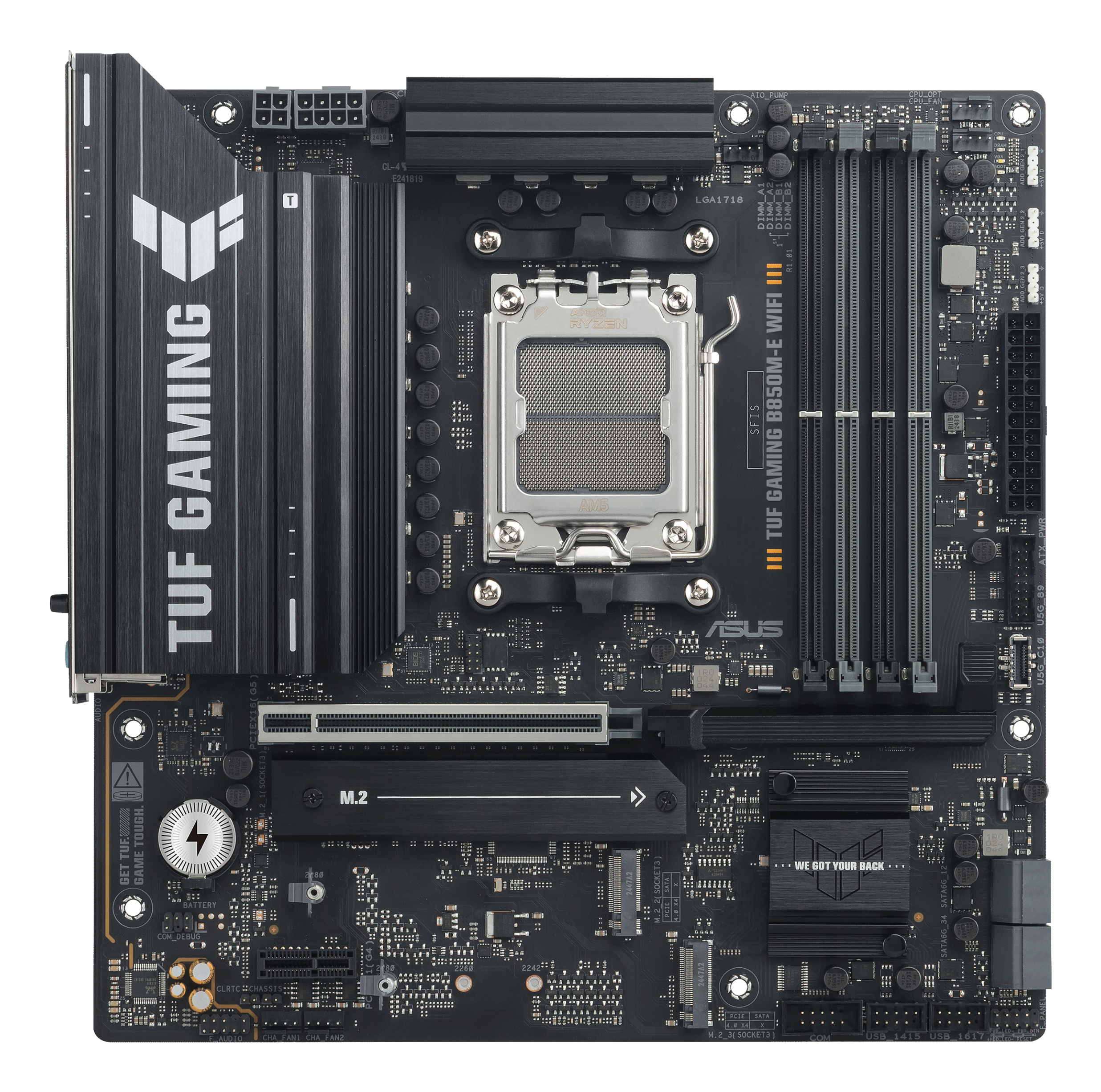 ASUS TUF GAMING B850M-E WIFI AMD B850 Socket AM5 micro ATX - Afbeelding 4