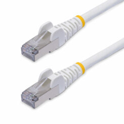 StarTech.com 1m CAT8 Netwerkkabel, Wit, Snagless RJ45, 25G/40G, 2000MHz, 100W PoE++, S/FTP, 26AWG 100% Pure Koperdraad, LSZH, Shielded Ethernet Kabel met Trekontlasting, Fluke Channel Getest