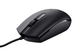 Trust Basi Bedrade Muis - Ambidextere muis – 3 knoppen – 1200 DPI – Zwart