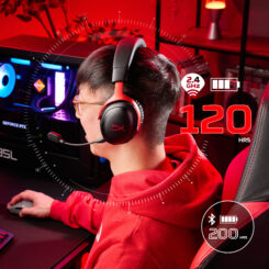 HyperX Cloud III S Wireless - Gaming Headset (zwart-rood) - Afbeelding 5