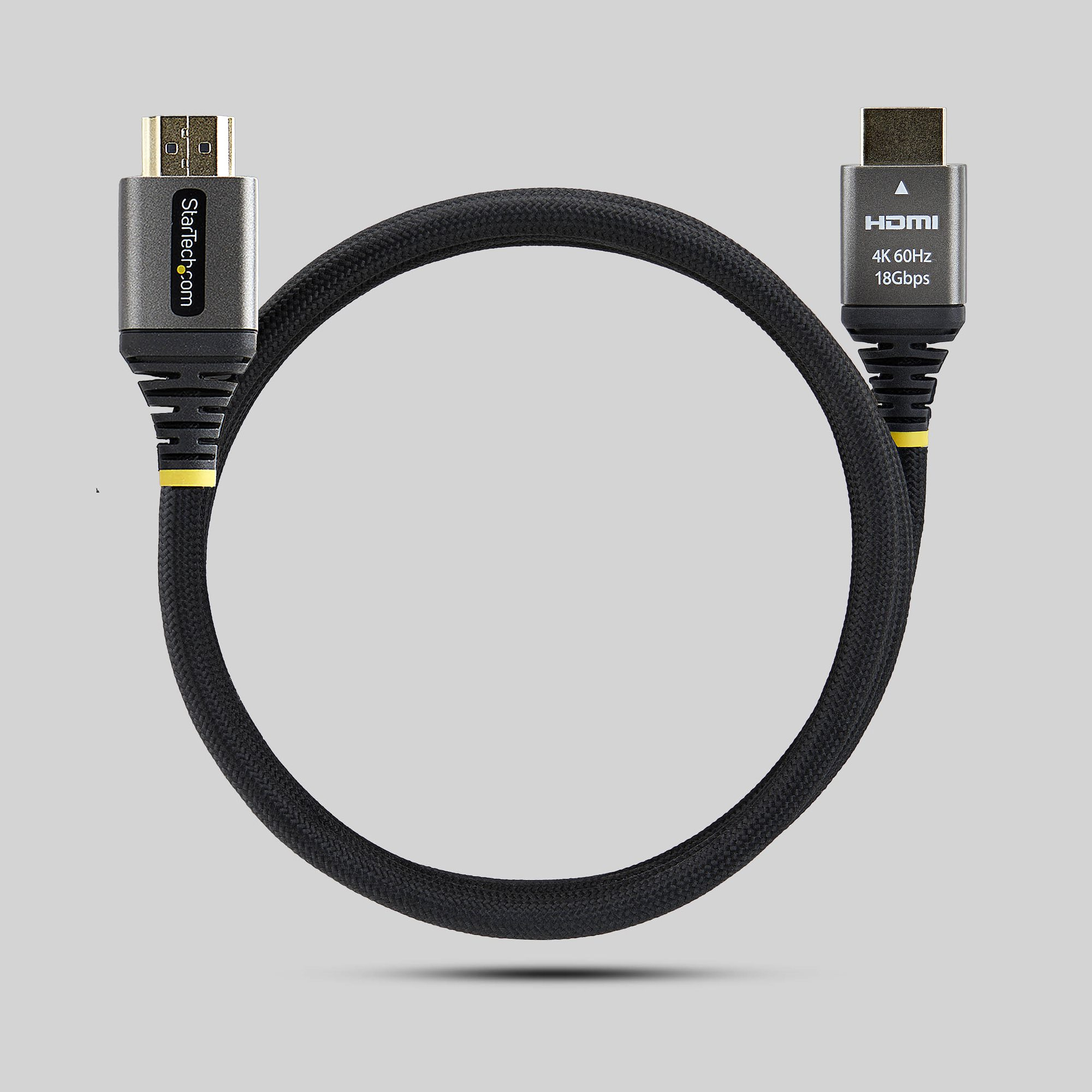 StarTech.com 1m Premium Gecertificeerde High Speed HDMI Kabel, Ultra Flexibele Gevlochten High Flex HDMI Kabel, 4K 60Hz / 1440p 144Hz met HDR10 / ARC, 18Gbps - Afbeelding 6