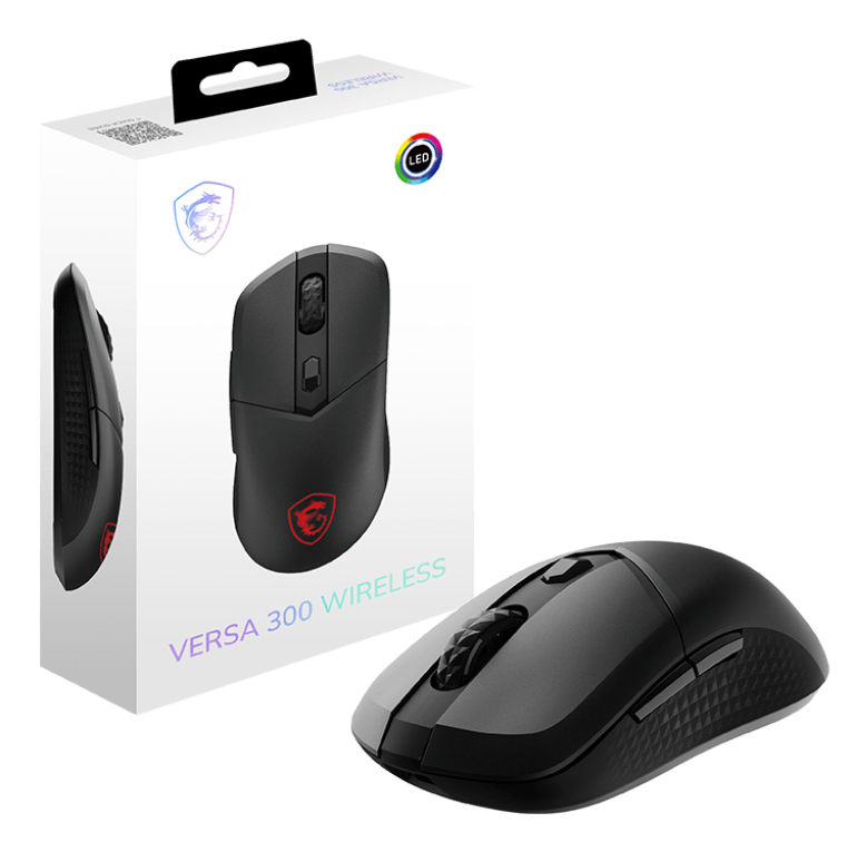 MSI VERSA 300 muis Gamen Rechtshandig RF Wireless + Bluetooth + USB Type-C Optisch 8000 DPI - Afbeelding 6