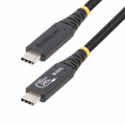 StarTech.com 1m USB4 Kabel, USB-IF Gecertificeerde USB Type-C Kabel, 40Gbps, 240W Power Delivery PD 3.1 EPR, 8K 120Hz, USB-C Data/Laad Kabel, Compatibel met Thunderbolt/USB 3.2 Poorten