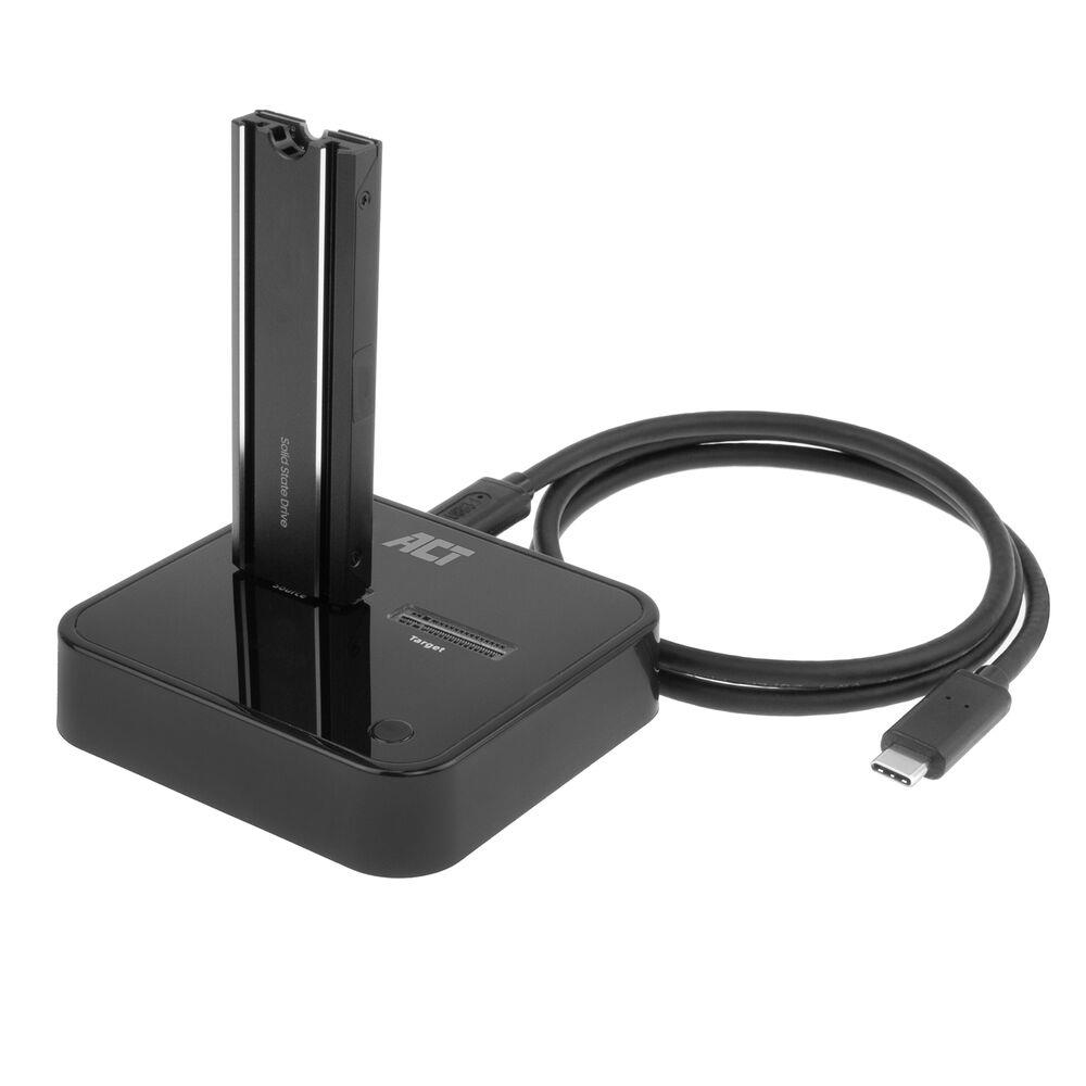ACT M.2 NVMe/PCIe dual SSD docking clone station, USB-C 3.2 Gen2 - Afbeelding 4