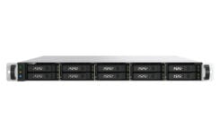 QNAP TS-h1077AFU-R7-32G NAS Rack (1U) AMD Ryzen™ 7 32 GB DDR5 0 TB QNAP QTS Zwart, Grijs