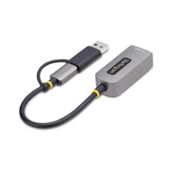 StarTech.com 2.5GbE USB-C naar Ethernet Adapter met USB-A Converter, NBASE-T NIC, USB 3.0 Type-C 2.5/1G Multi Speed Netwerk, Thunderbolt Compatibel, Windows & Mac - Afbeelding 4