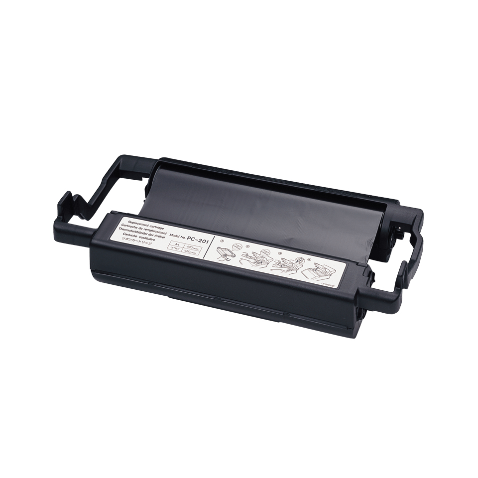 Brother PC-201 faxbenodigdheid Fax-inktcartridge + lint 420 pagina's Zwart 1 stuk(s) - Afbeelding 2