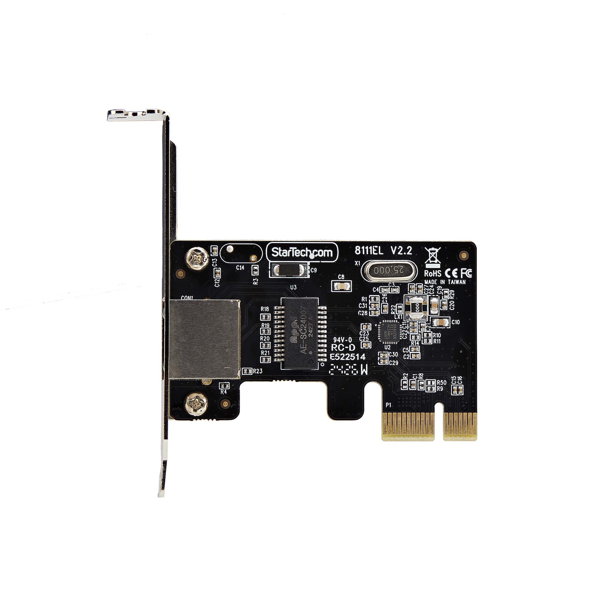 StarTech.com 1-Port Gigabit PCIe Ethernet Adapter Kaart, Low-Profile Netwerkkaart, 10/100/1000Mbps PCI Express NIC, Realtek RTL8111H, Windows en Linux, TAA - Afbeelding 6