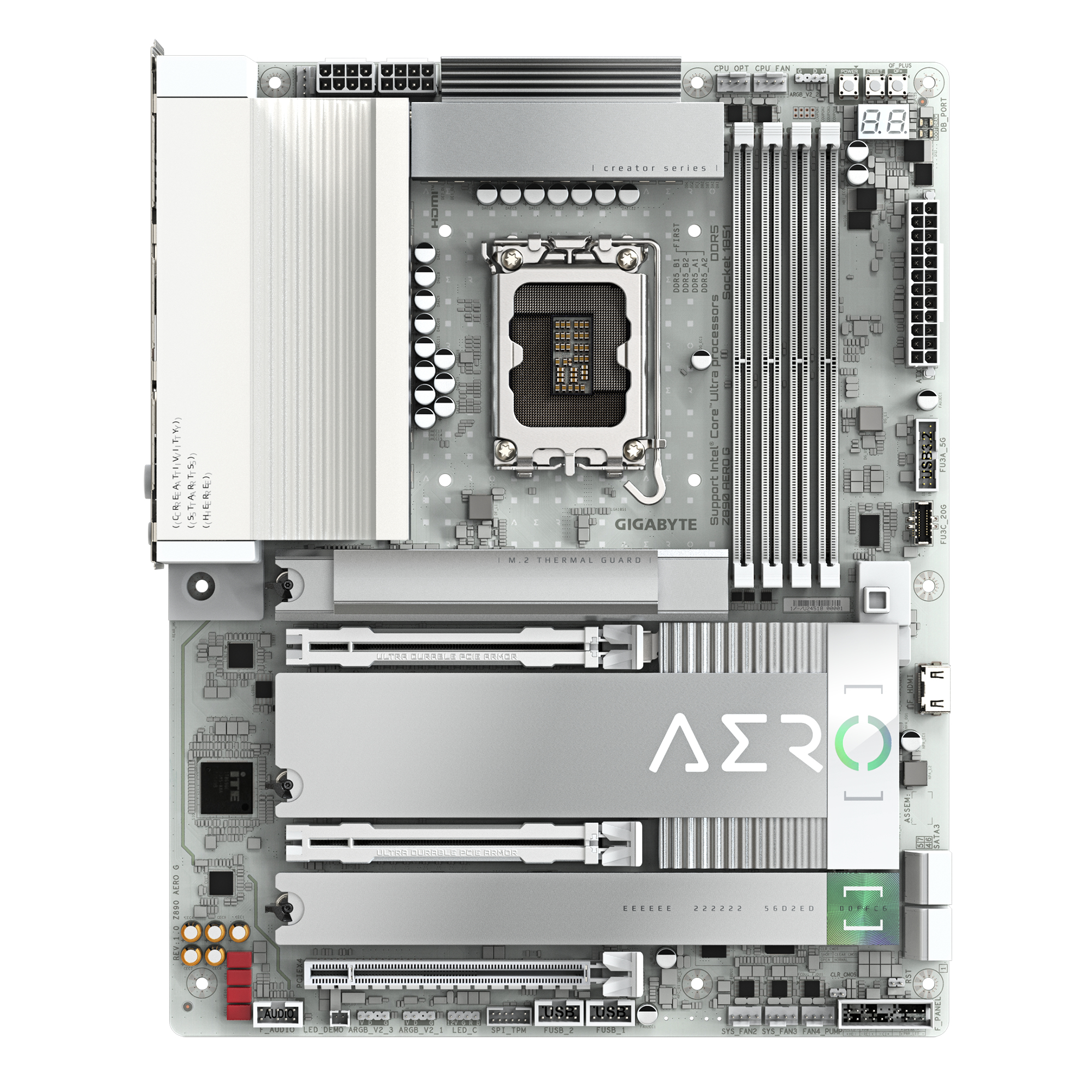 GIGABYTE Z890 AERO G moederbord Intel Z890 Express LGA 1851 (Socket V1) ATX - Afbeelding 3