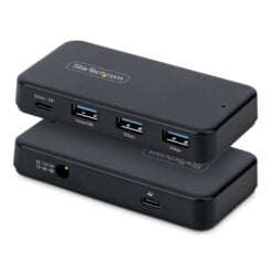 StarTech.com 4-Port USB-C en USB-A Hub, 5Gbps, Self Powered, 2-in-1 USB-C en USB-A Host Kabel, 1x USB-C en 3x USB-A (1x BC 1.2), Inclusief 36W Power Adapter