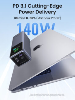 Ugreen 25000mAh 200W Fast Charging Powerbank Grijs - Afbeelding 4