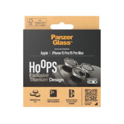 PanzerGlass ® Hoops® Titanium Camera Lens Protector Natural iPhone 15 Pro | 15 Pro Max Doorzichtige schermbeschermer Apple 1 stuk(s) - Afbeelding 4