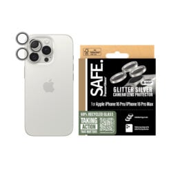 PanzerGlass SAFE. by ® Camera Lens Protector Glitter Silver iPhone 16 Pro | 16 Pro Max Doorzichtige schermbeschermer Apple 1 stuk(s) - Afbeelding 3