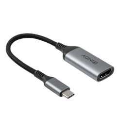 Lindy 43428 video kabel adapter 0,15 m USB Type-C HDMI Grijs - Afbeelding 5