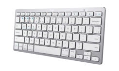 Trust Universeel Bluetooth Toetsenbord QWERTY - toetsenbord – draadloos – compacte QWERTY‑indeling – zilver