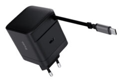 Trust Maxo USB-C Laptoplader 65W - USB-C oplader – Intrekbare kabel – 65W vermogen – Zwart - Afbeelding 3