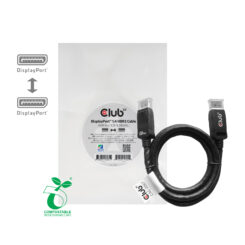 CLUB3D DisplayPort 1.4 HBR3 Cable 1meter Male/Male 8K60Hz - Afbeelding 3
