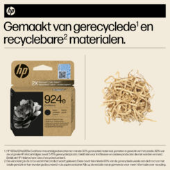 HP 924e EvoMore originele zwarte inktcartridge - Afbeelding 4