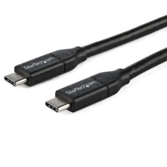 StarTech.com 1m USB-C Laadkabel, Fast Charge & Sync Type C Kabel, 100W (5A) PD, USB 2.0, USB-IF Gecertificeerd - Zwarte USB Oplaadkabel - Afbeelding 2