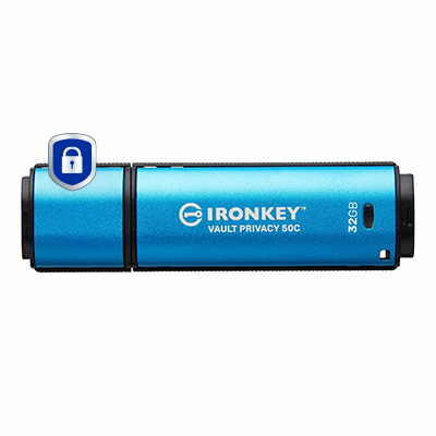 Kingston Technology IronKey 32GB USB-C Vault Privacy 50C AES-256 versleuteling, FIPS 197 - Afbeelding 2
