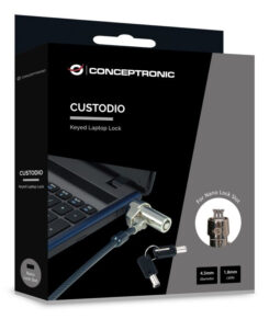 Conceptronic CUSTODIO02BNM kabelslot Zwart 1,8 m - Afbeelding 4