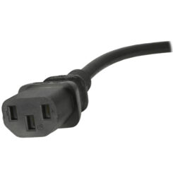 StarTech.com 1m UK Computer Stroomkabel, BS 1363 naar C13, 18AWG, 10A 250V, Zwart, AC Vervangkabel, Kettle Lead / UK Voedingskabel voor PC en Netwerk Apparatuur, TV/Monitor Voedingskabel - Afbeelding 4