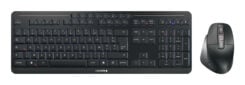 CHERRY Stream desktop ultimate toetsenbord Inclusief muis Thuis/Werk USB + RF Wireless + Bluetooth AZERTY Frans Zwart