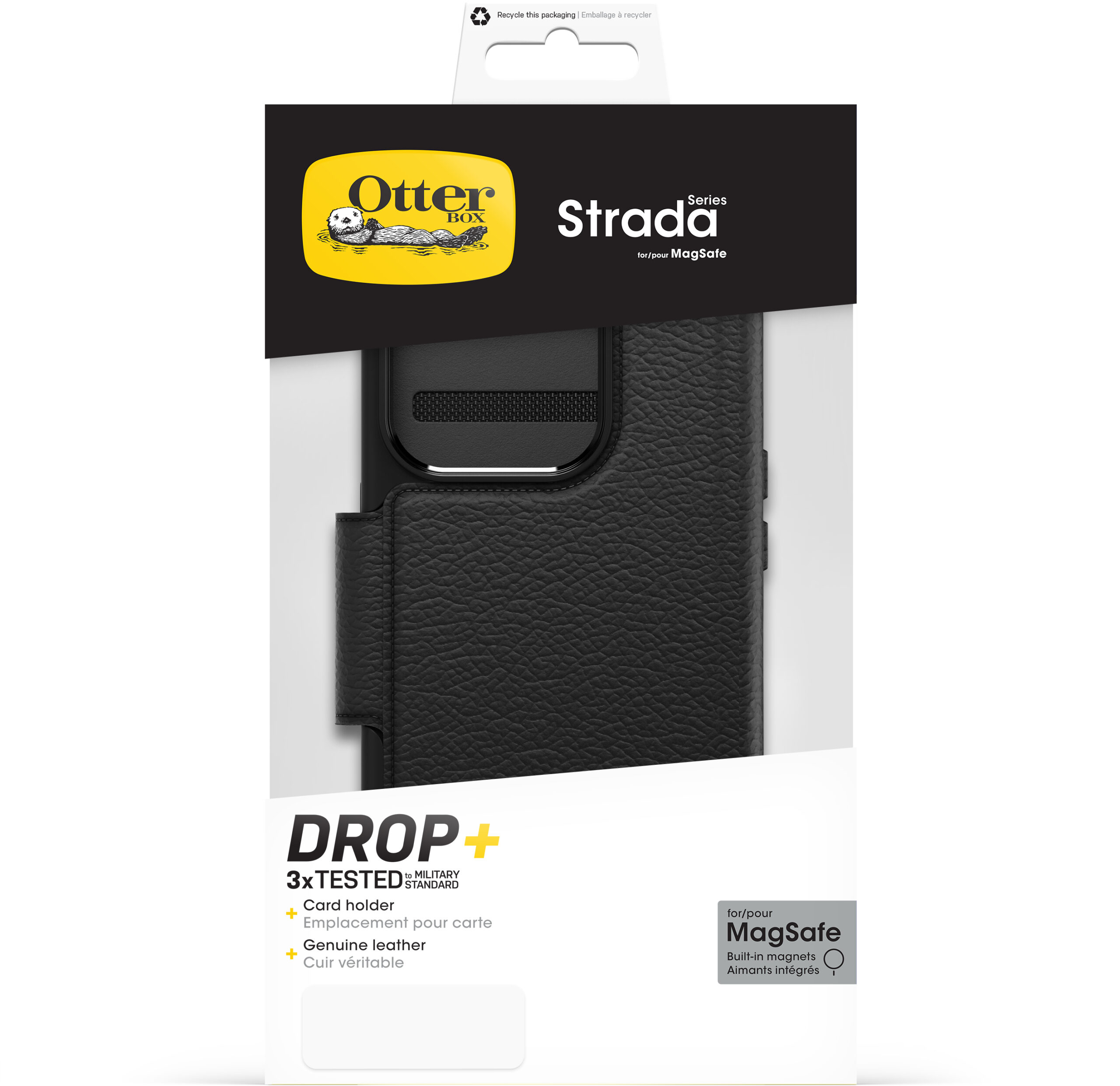 OtterBox Strada MagSafe Apple iPhone 15 Pro Shadow Black - Afbeelding 5