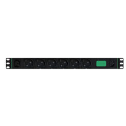 APC Easy Rack PDU, Basic, horizontaal, 1-fasig, 2,3 kW, 230 V, 10 A, 6 x SCHUKO- en 1 x C13-uitgangen, IEC 60320 C14-ingang - Afbeelding 4