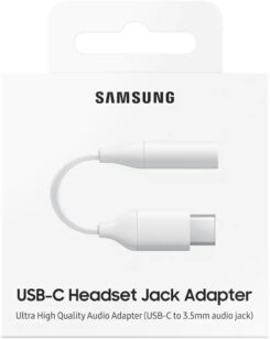 EE-UC10JUWEGUS Samsung USB-C to 3.5mm Adapter White - Afbeelding 3