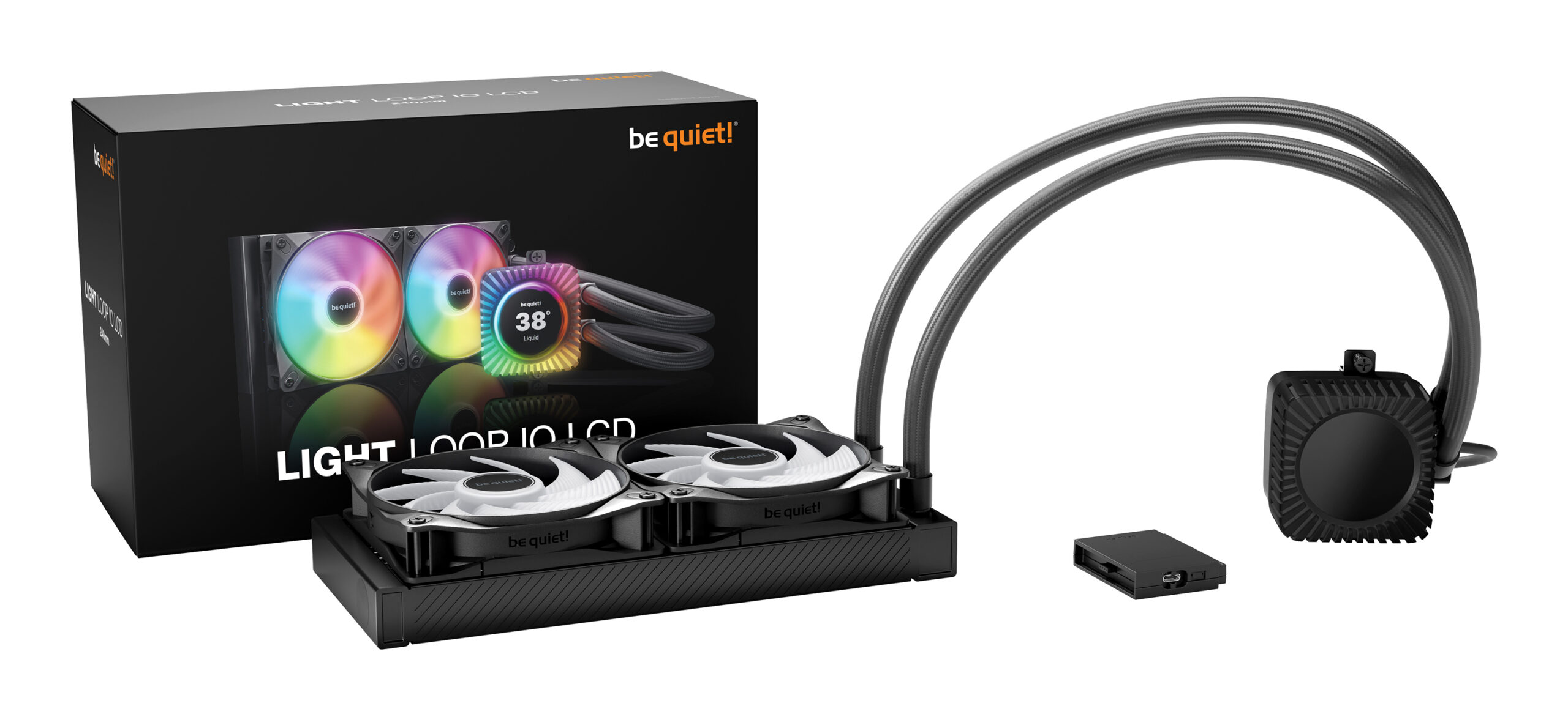 be quiet! LIGHT LOOP IO LCD | 240mm Processor Alles-in-één vloeistofkoeler 12 cm Zwart 1 stuk(s) - Afbeelding 3